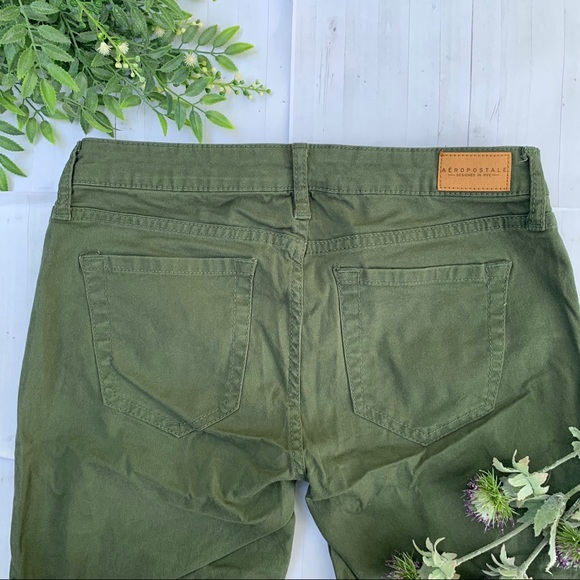 Skinny Olive Pants - Picture 3 of 5